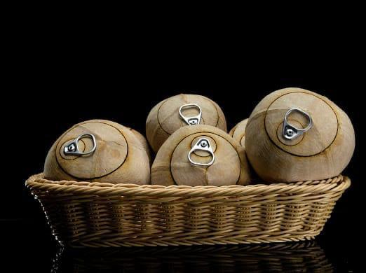 Pull-tab tender coconut